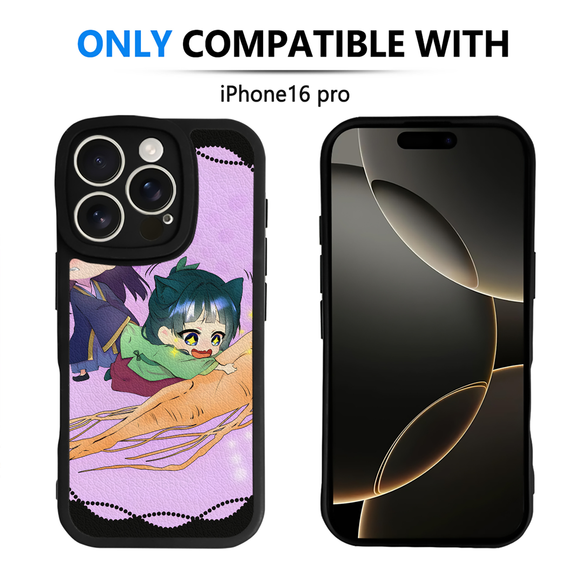 （画像用） 薬屋のひとりごと The Apothecary Diaries 【iPhone 16シリーズ対応】シリコンスマホケース（レザー調） 材質：シリコン